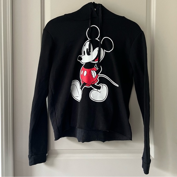 Disney black hoodie women’s size large with Mickey Mouse print - Picture 2 of 12